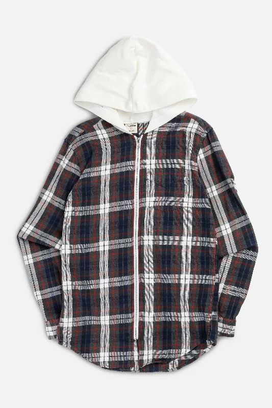 Unisex Rework Hooded Flannel - S