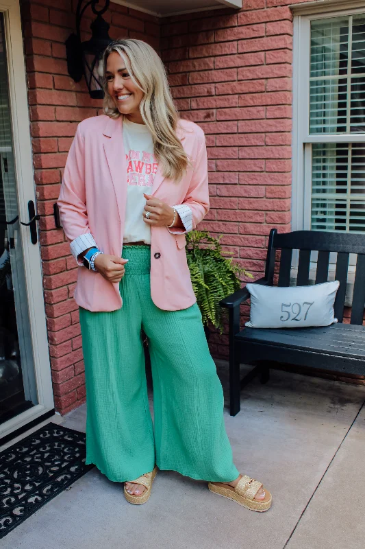 City Walk Blazer in Blush Pink