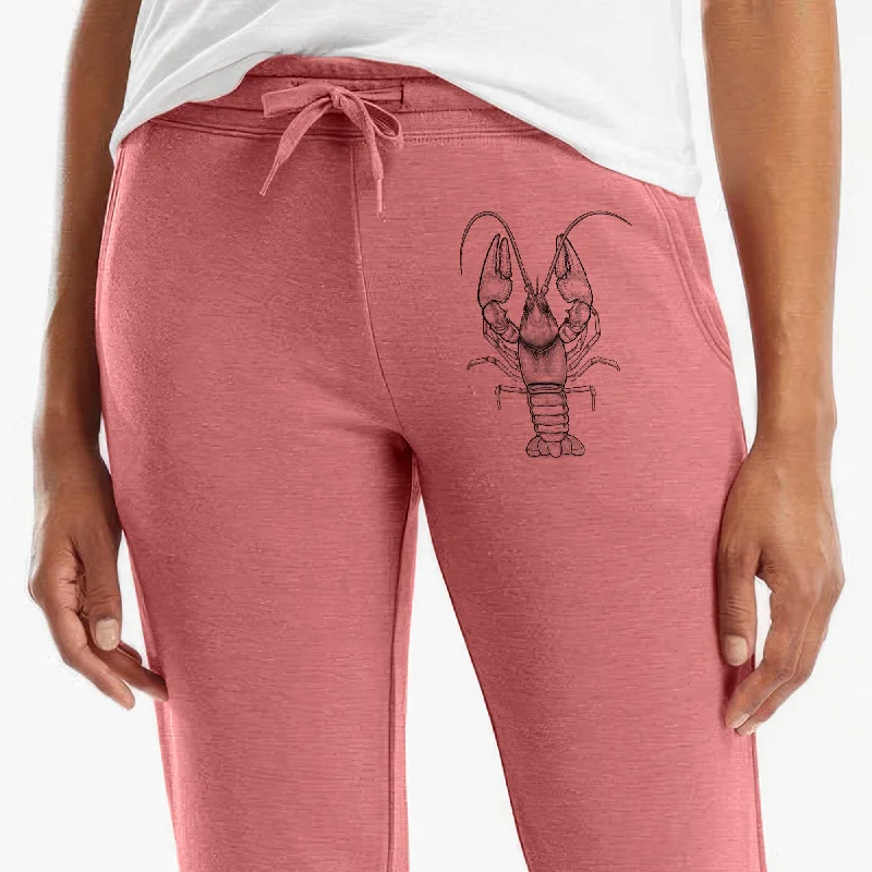 Guyandotte River Crayfish - Cambarus veteranus - Women's Cali Wave Jogger Sweatpants