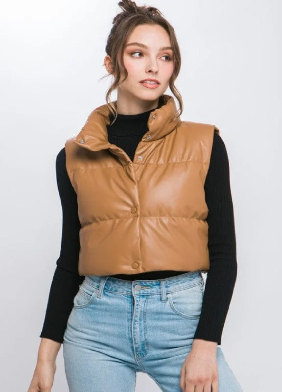 Crop Quilted Vest