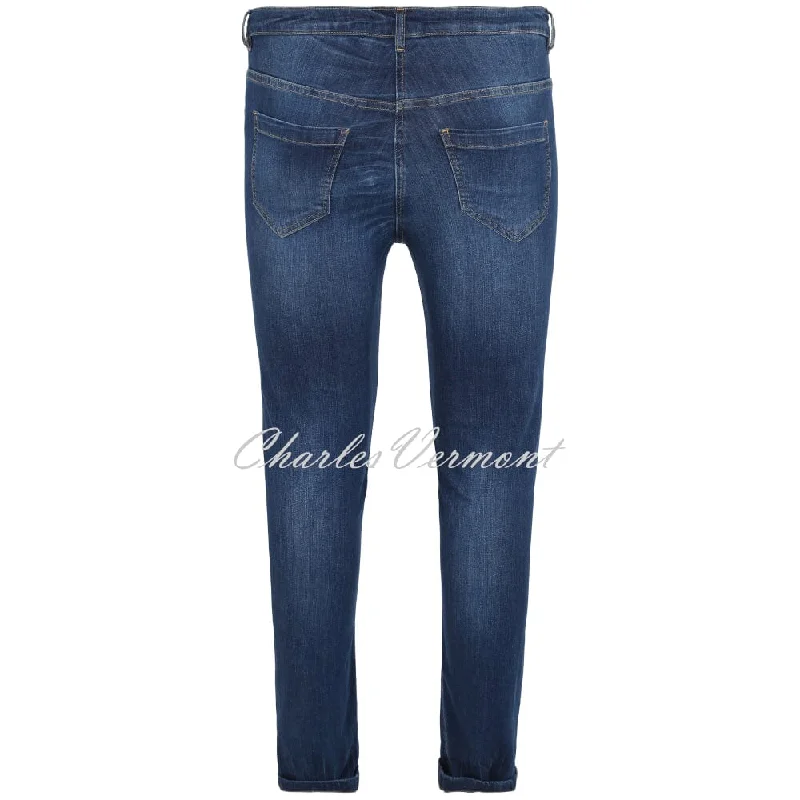 Doris Streich Jeans With Comic Motif Detail - Style 842195-56