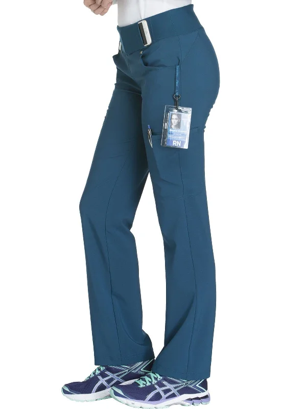 Forté Health iFlex PETITE Straight Leg Pull-on Pant Caribbean Blue -  Inseam 28.5"" (72cm) FTH-CK002PCAR