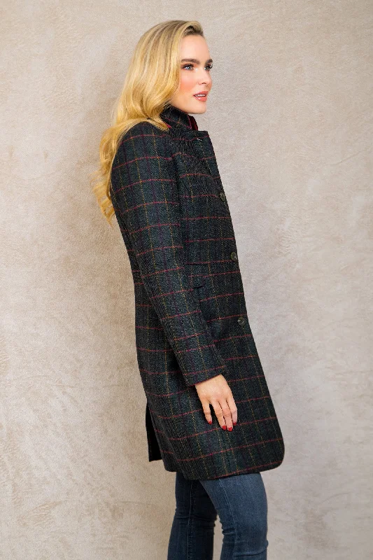 Pamela Tweed Coat - Primary Green