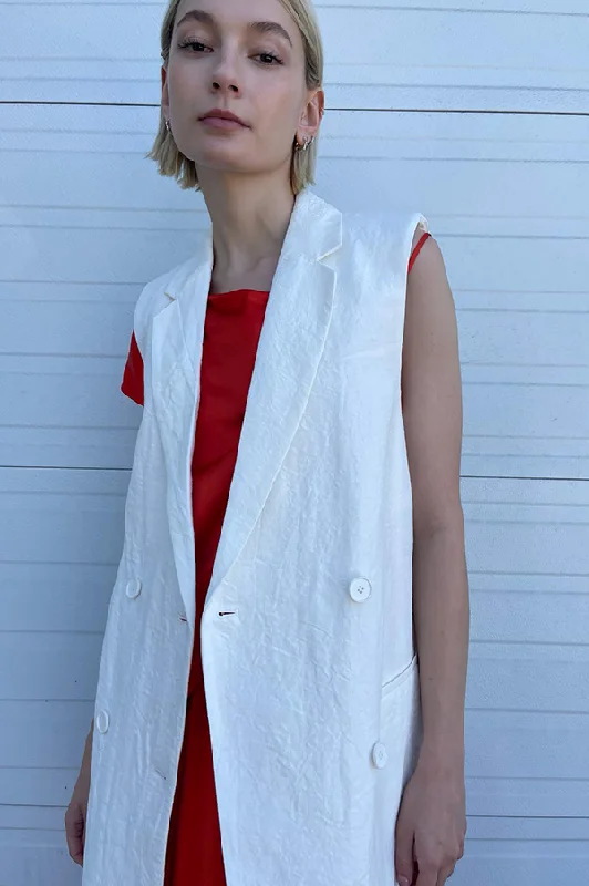 Jollo Sleeveless Vest in Ivory (Sold Out)