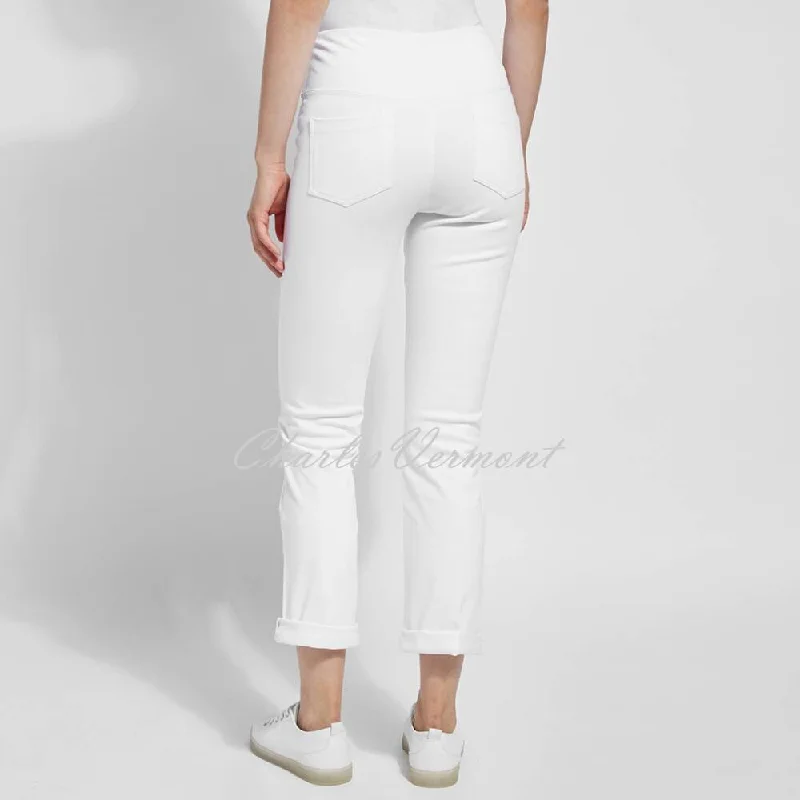 Lysse Boyfriend Denim Jean with Back Pockets – Style 1450 (White)