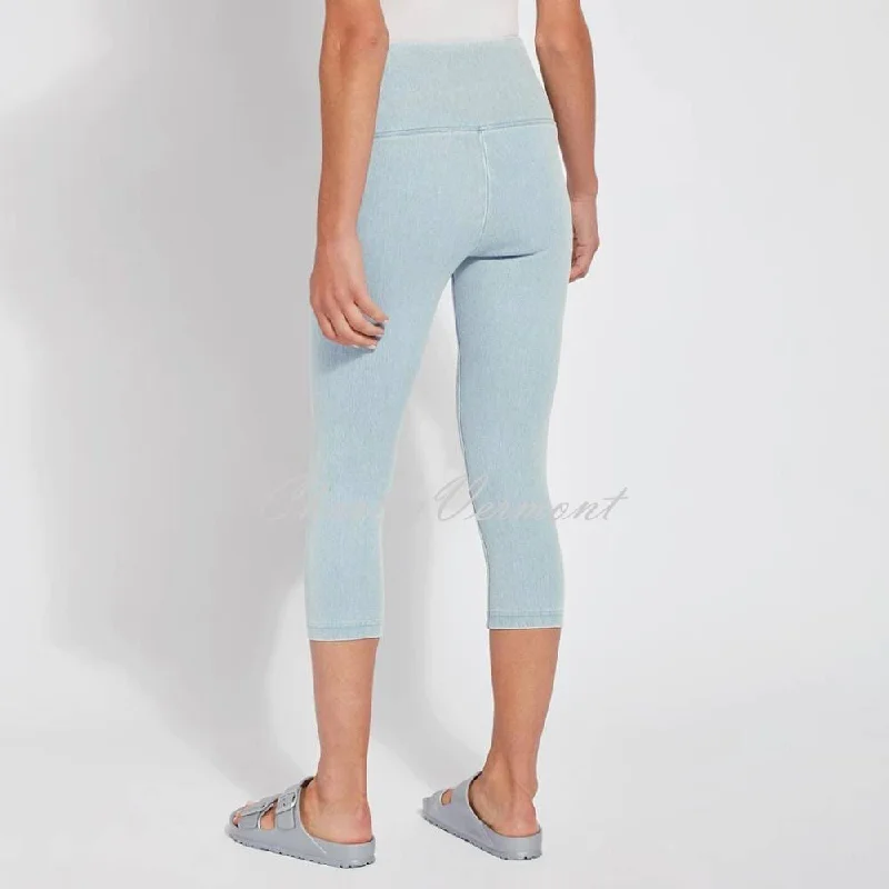 Lysse Capri Denim Legging – Style 6173 (Bleached Blue)