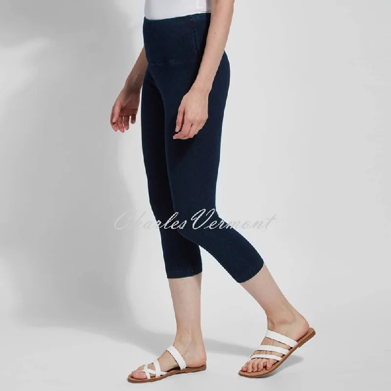 Lysse Capri Denim Legging – Style 6173 (Indigo)