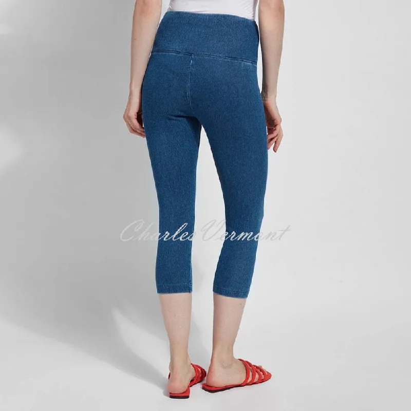 Lysse Capri Denim Legging – Style 6173 (Mid Wash)