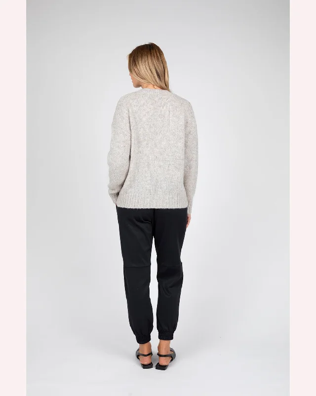 Marlow Cloud Crew Neck Knit -  Storm Marle