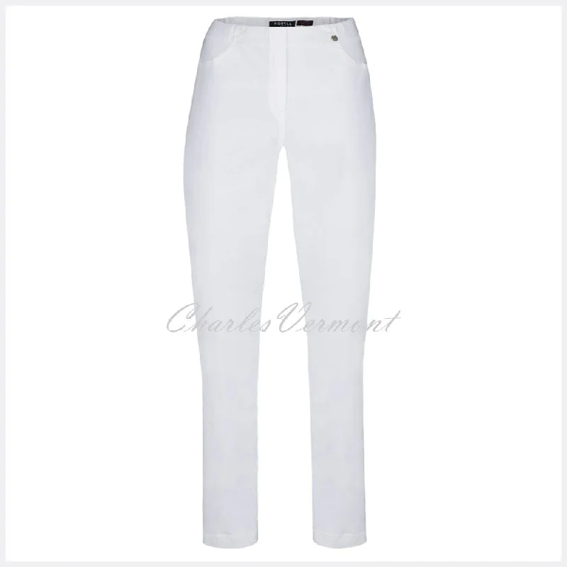 Robell Bella Jean 51580-5448-10 (White Denim) – SHORTER LENGTH 29""