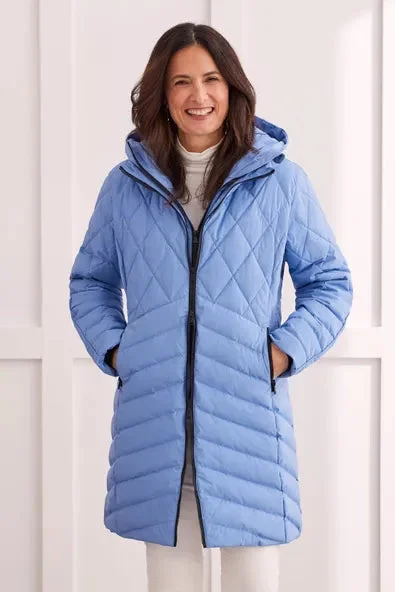 Tribal Down Puffer With Removable Hood