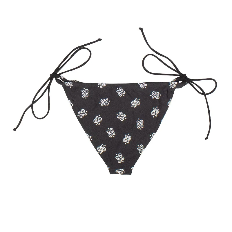 Black Bandana Print Bikini Bottom