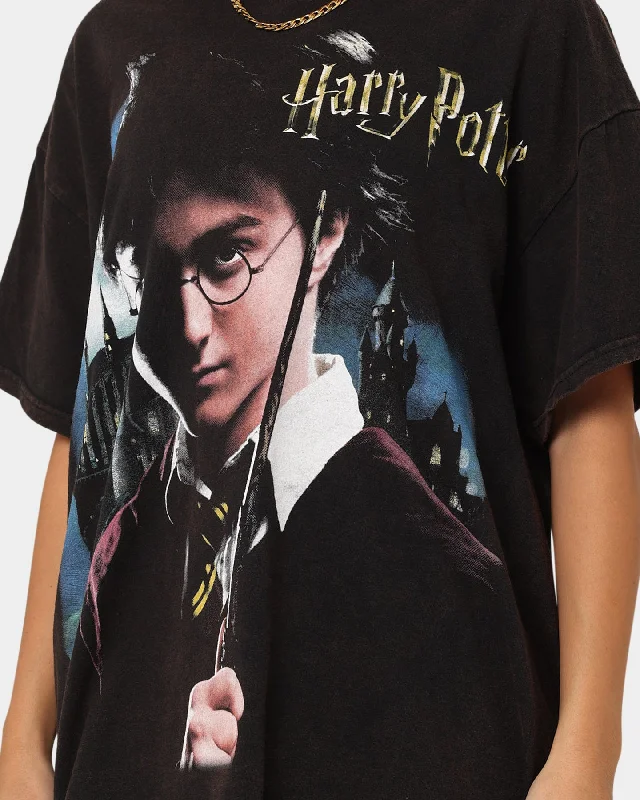 American Thrift X Harry Potter Potter Vintage T-Shirt Black Wash