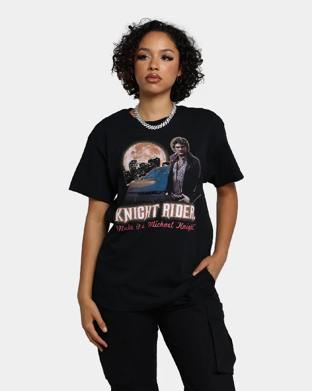 American Thrift X Knight Rider Make It Michael Knight T-Shirt Black