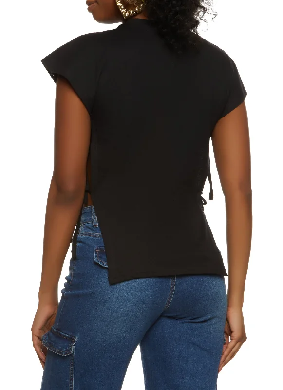 Melanin Every Shade Slays Side Tie Tee