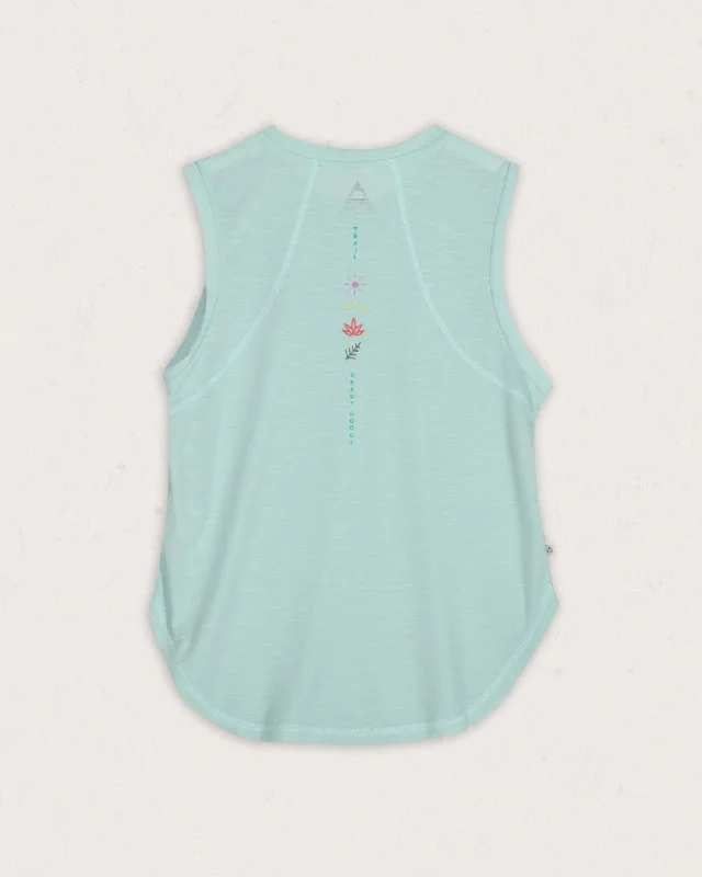 Blue Bird Recycled Active Vest - Mint Green