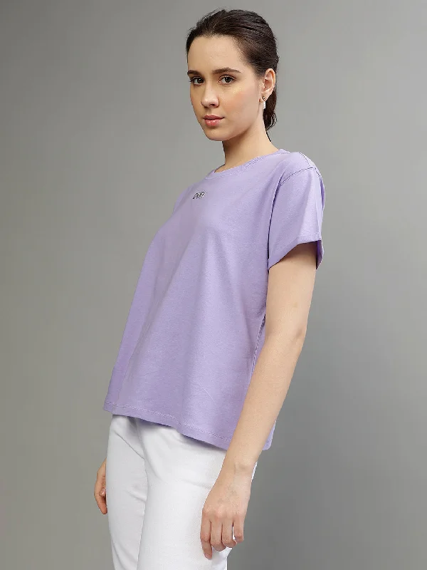 Dkny Purple Fashion Regular Fit T-Shirt