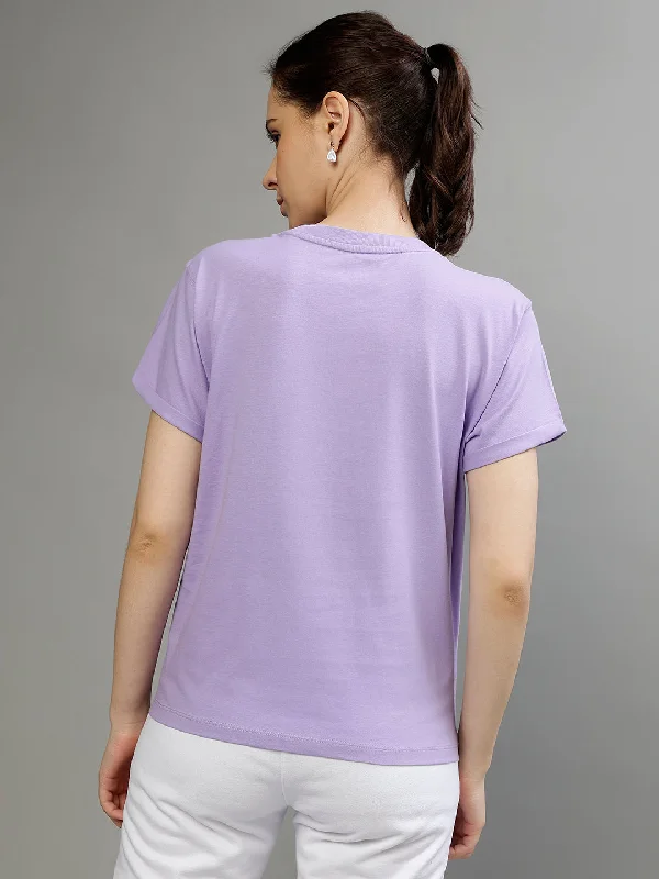 Dkny Purple Fashion Regular Fit T-Shirt