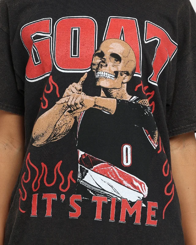 Goat Crew It's Time Vintage T-Shirt Black Wash