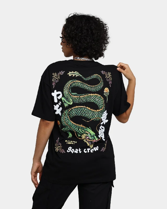 Goat Crew Sleeping Dragons T-Shirt Black