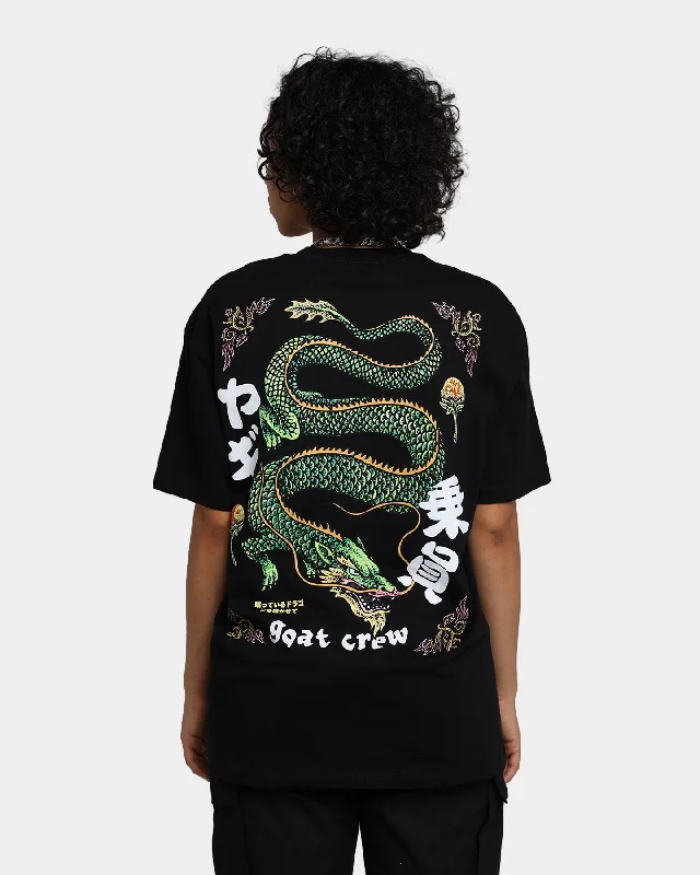 Goat Crew Sleeping Dragons T-Shirt Black