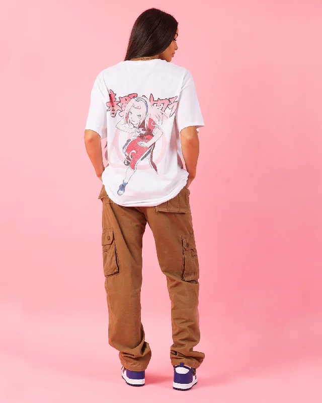 Goat Crew X Naruto Sakura T-Shirt White