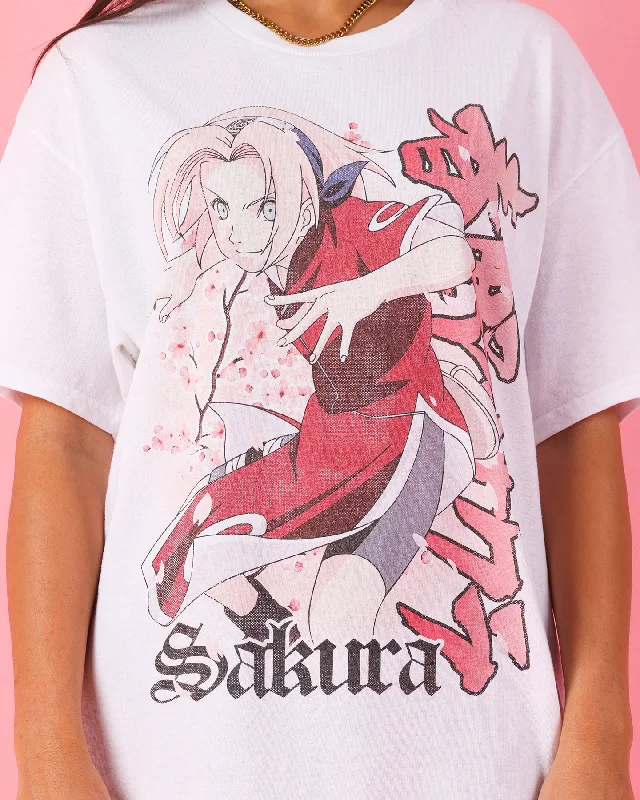 Goat Crew X Naruto Sakura T-Shirt White