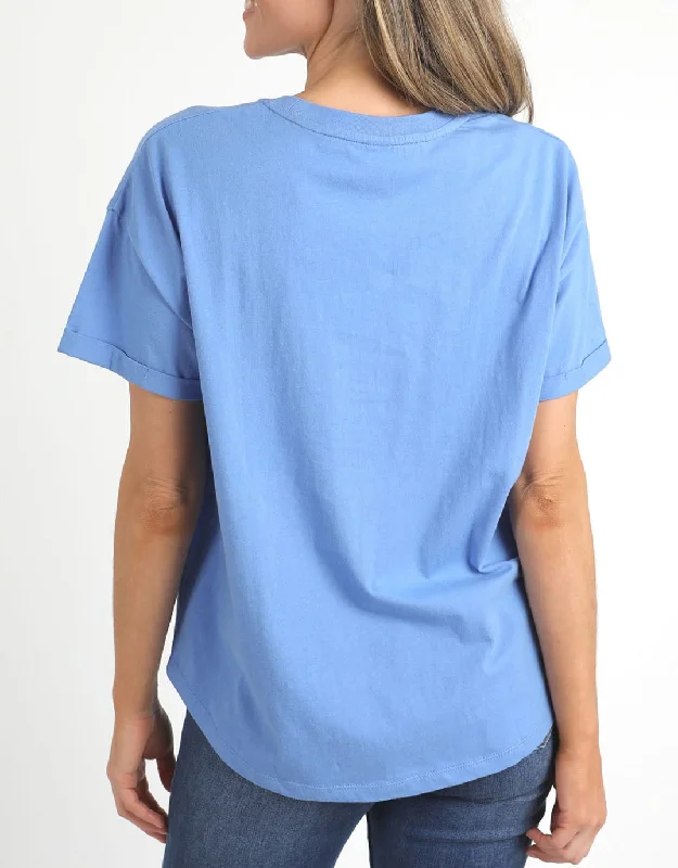 Halli Short Sleeve Tee - Cerulean Blue