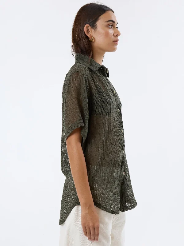 Lattice Shirt - Tarmac