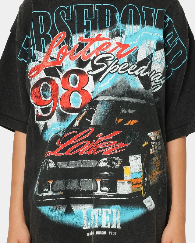 Loiter Speedway Vintage T-Shirt Vintage Black