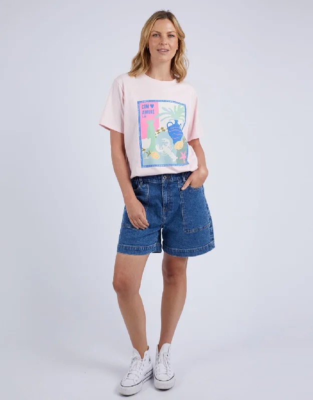 Long Lunch Tee - Pink