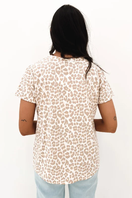 Marlo Tee Nude Leopard