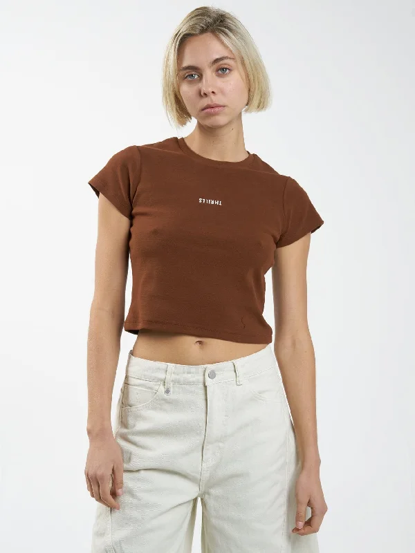 Minimal Thrills Mini Tee - Chestnut