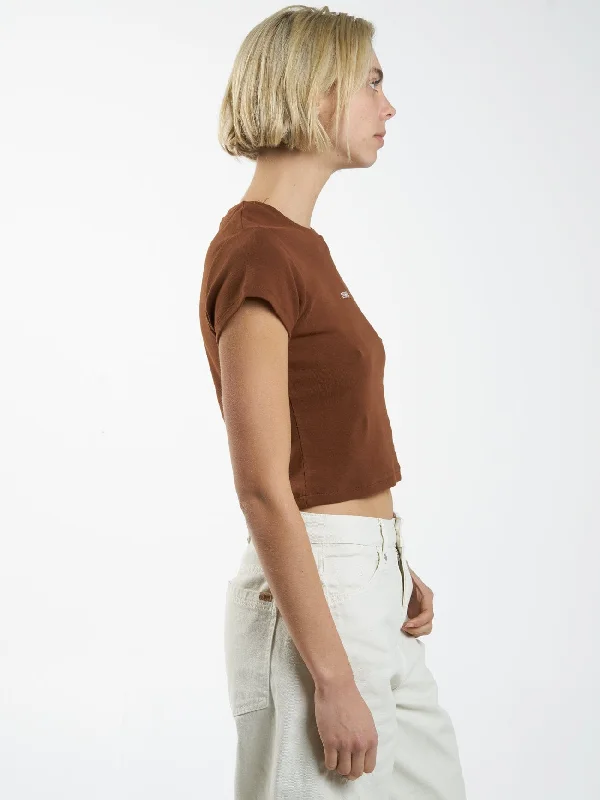 Minimal Thrills Mini Tee - Chestnut