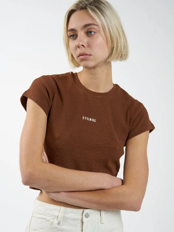 Minimal Thrills Mini Tee - Chestnut