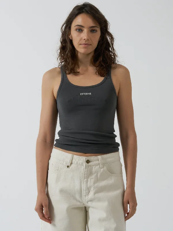 Minimal Thrills Scoop Tank - Merch Black