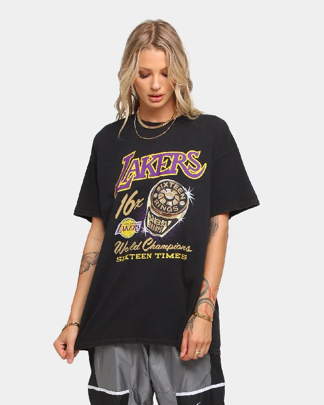 Mitchell & Ness Los Angeles Lakers Bling Rings Vintage T-Shirt Black