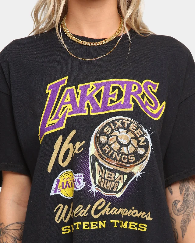 Mitchell & Ness Los Angeles Lakers Bling Rings Vintage T-Shirt Black