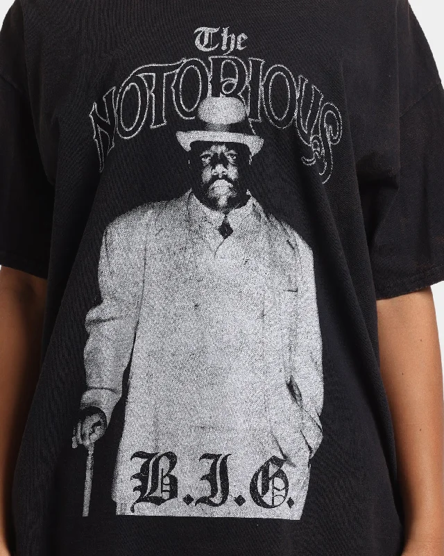 Notorious B.I.G White Suit T-Shirt Black Wash