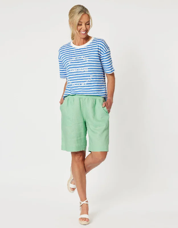 Saint Tropez Stripe Tee - Blue