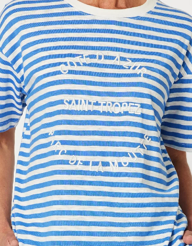 Saint Tropez Stripe Tee - Blue