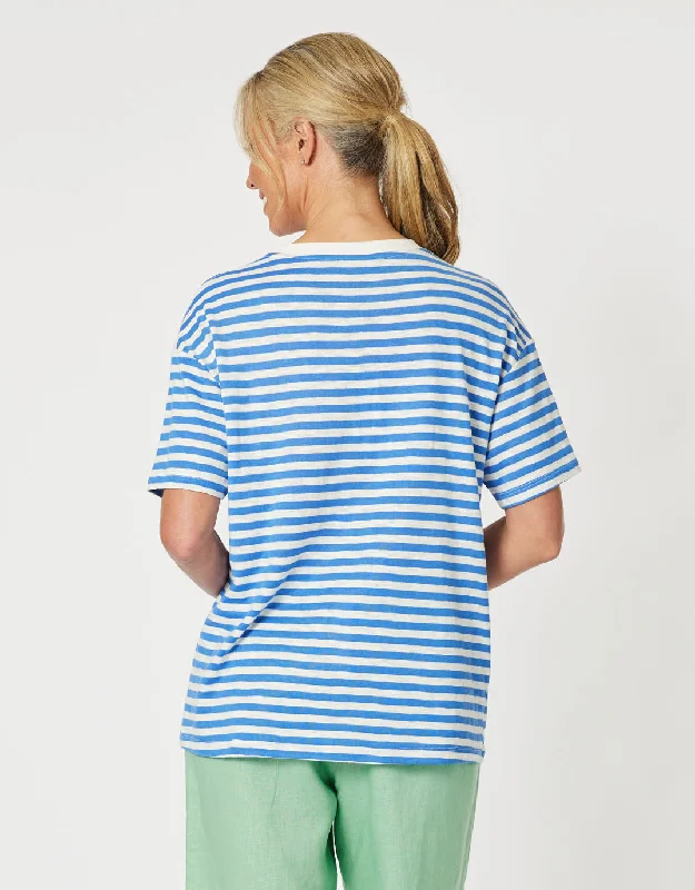 Saint Tropez Stripe Tee - Blue