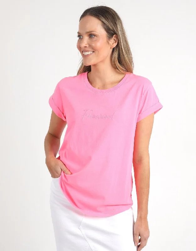 Signature Tee - Neon Rose