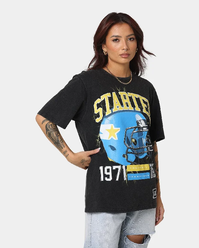 Starter Helmet Vintage Short Sleeve T-Shirt Washed Black