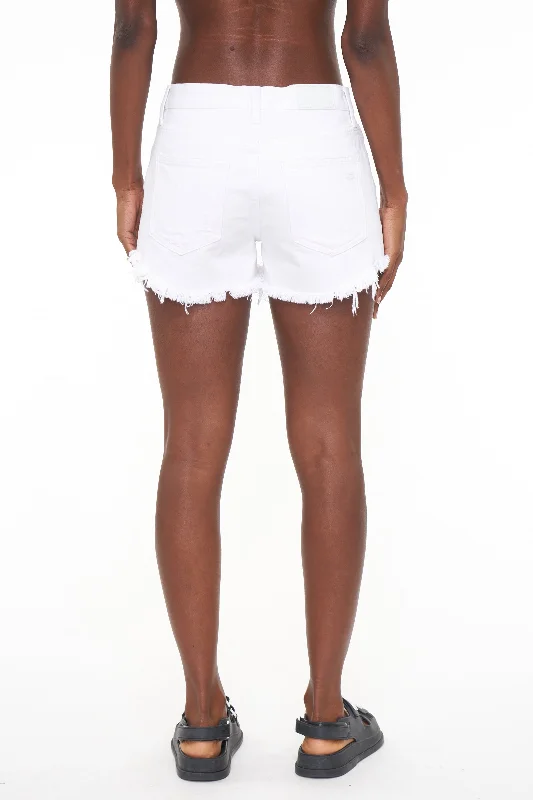 Gigi Low Rise Cut Off Short - Pearl Vintage