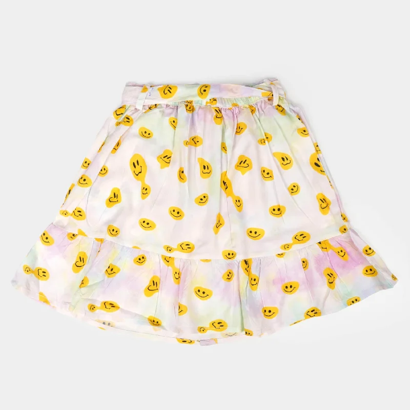 Girls Casual Skirt Smiley - Multi