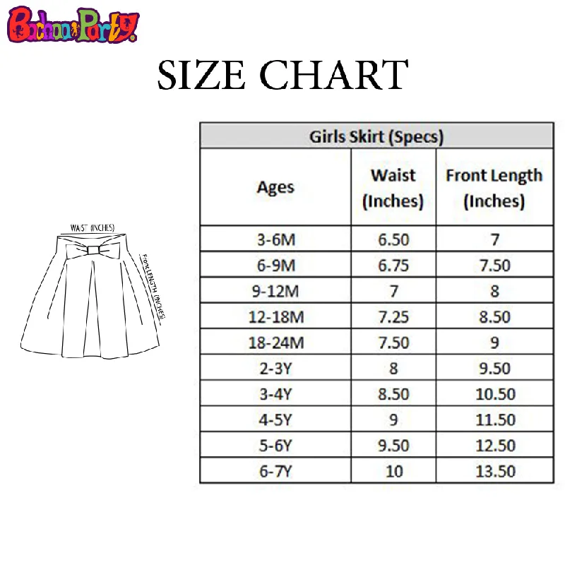 Girls Cotton Casual Skirt - Multi