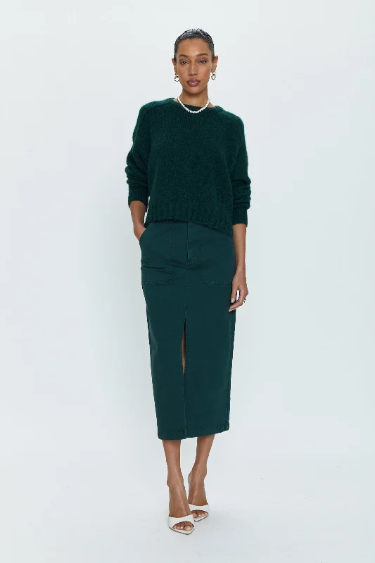 Pamela Skirt Utility Midi Skirt - Pine