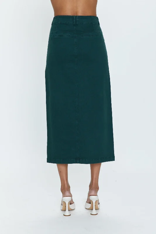 Pamela Skirt Utility Midi Skirt - Pine