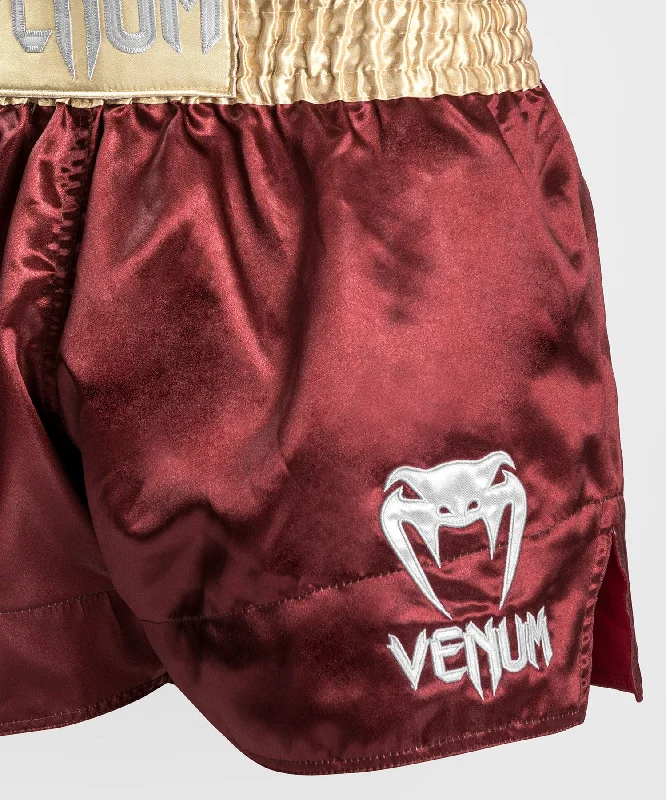 Venum Classic Muay Thaï Short - Burgundy/Gold/White